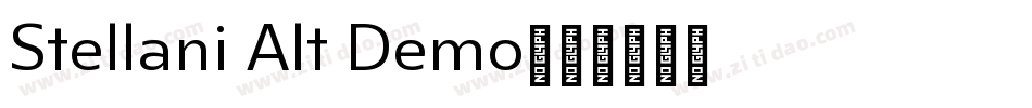 Stellani Alt Demo字体转换